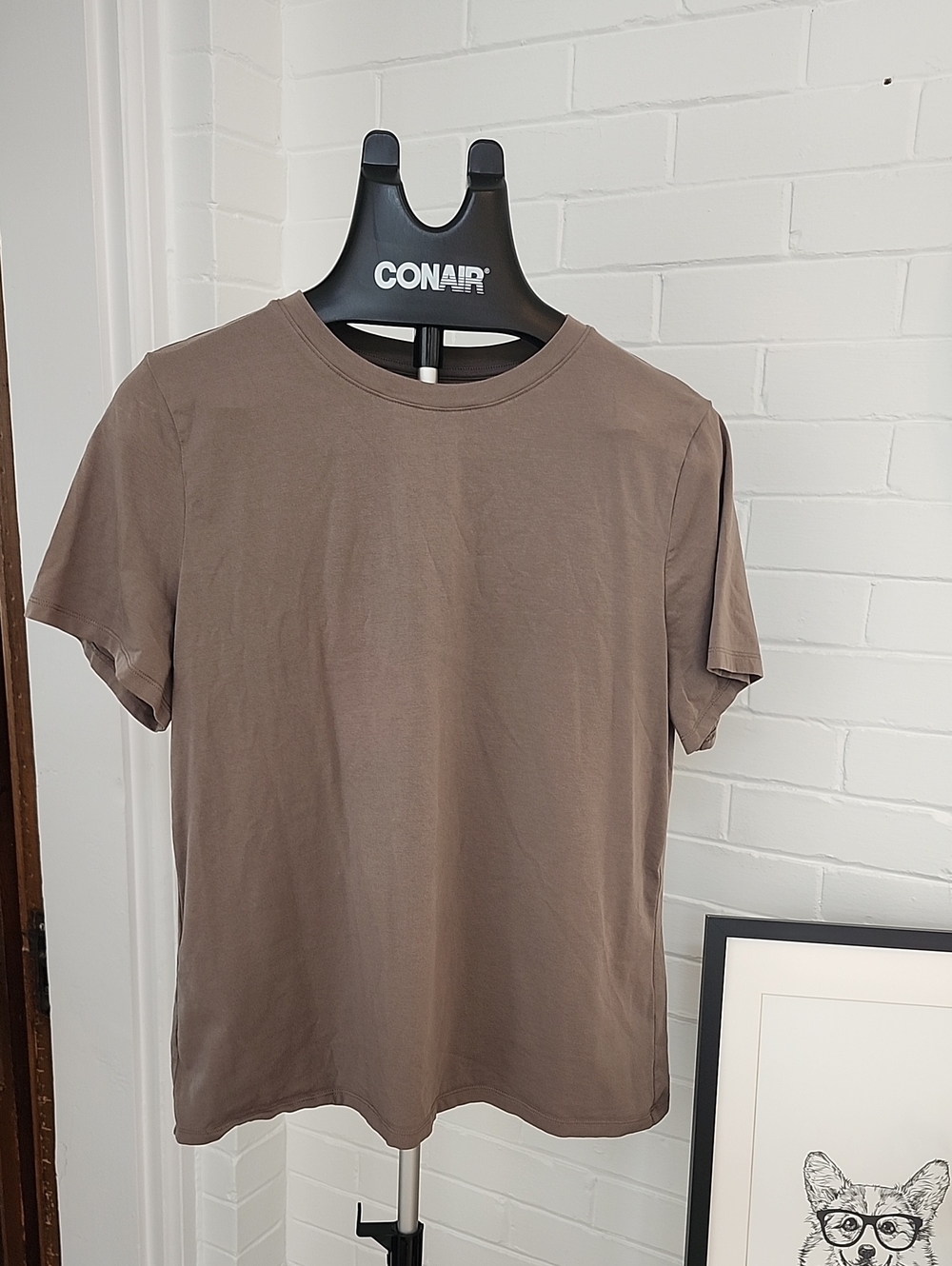 A New Day Classic Crew Neck Tee - Brown, Large